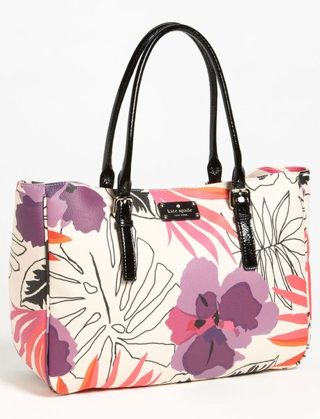 Kate Spade Hadley Tote in Multicolor (purple multi) - Lyst