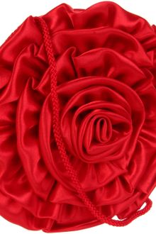 La Regale La Regale Big Flower Zip Clutch - Lyst