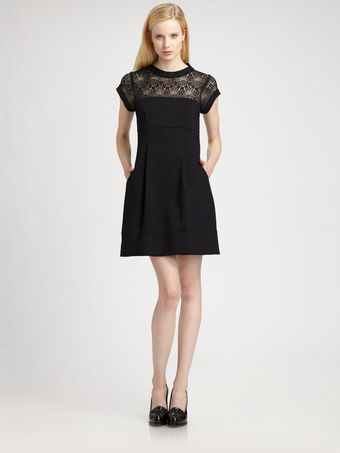 Nanette Lepore Shadow Lace Dress - Lyst