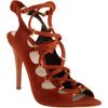 Narciso Rodriguez Lace Up Sandal in Brown (gold) - Lyst