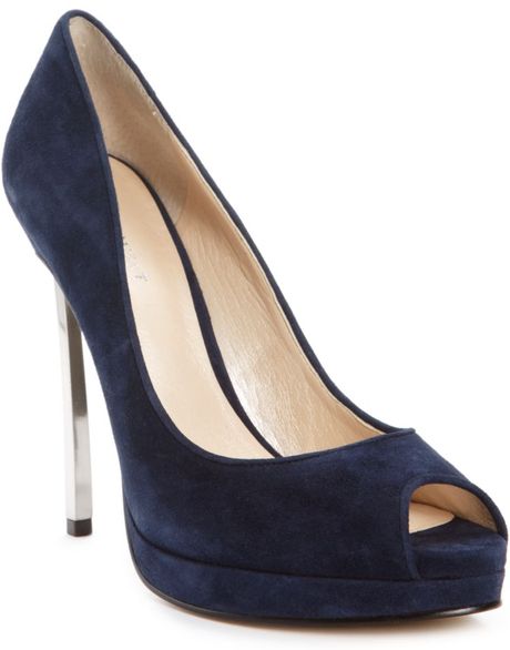 Nine West Itgirl Platform Pumps in Blue (navy) | Lyst