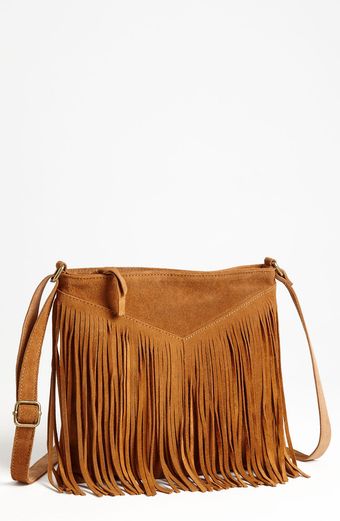 Steven By Steve Madden Steve Madden Fringed Suede Crossbody Bag - Lyst
