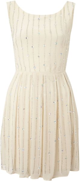 Tfnc Shift Dress with All Over Studs - Lyst