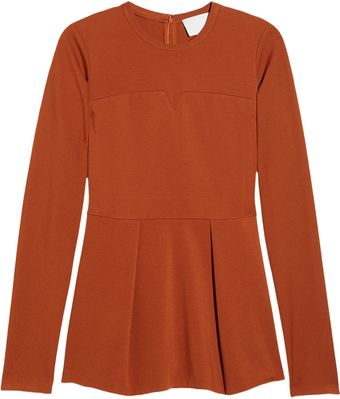 3.1 Phillip Lim Ponte Peplum Top - Lyst