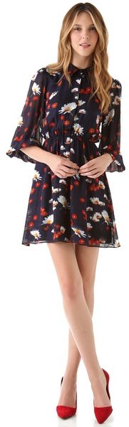 Alice + Olivia Rebekah Shirtdress in Multicolor - Lyst