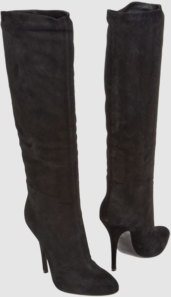 Balmain Highheeled Boots in Black - Lyst
