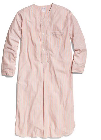 Brooks Brothers Triple Alternating Bar Stripe Nightshirt - Lyst