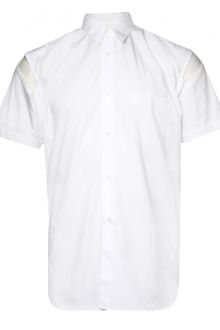 Comme Des Garçons Cut Out Shoulder Shirt White - Lyst