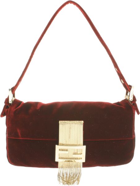 Fendi Vintage Baguette Bag  in Red - Lyst