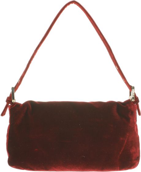 Fendi Vintage Baguette Bag in Red | Lyst