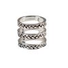 Fortune Favors The Brave Braided Cage Ring in Silver - Lyst