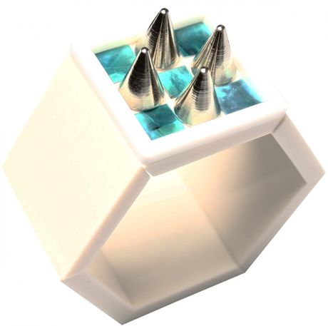 Holly Fulton Resin 4 Stud Bracelet White in White - Lyst