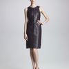 J. Mendel Leather Panel Dress in Purple (plum) - Lyst