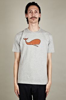 Jil Sander Jil Sander Mens Whale Print T-shirt - Lyst