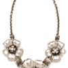 Marc By Marc Jacobs Marc Flowers Short Flower Necklace in Silver (argento) - Lyst