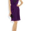 Matthew Williamson Embellished Lace and Draped Silk Chiffon Dress in Purple - Lyst