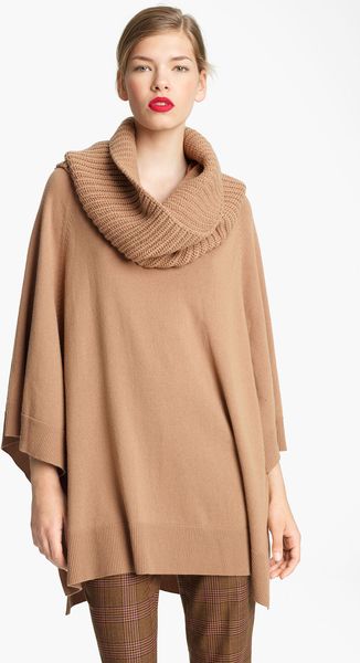 Michael Kors Detatchable Cowl Neck Poncho - Lyst