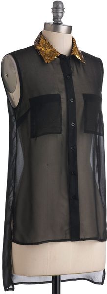 ModCloth Sequin Style Top - Lyst