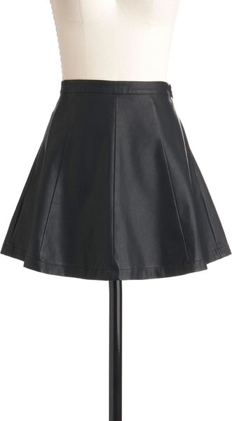 Modcloth Midnight Rocker Skirt in Black (midnight) - Lyst