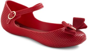 ModCloth So Cute Its A Crimson Flat - Lyst