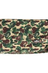 Mr. Bathing Ape Camouflage Print Scarf