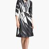 Oscar De La Renta Print Mikado Shirtdress in Black (black/ white) - Lyst