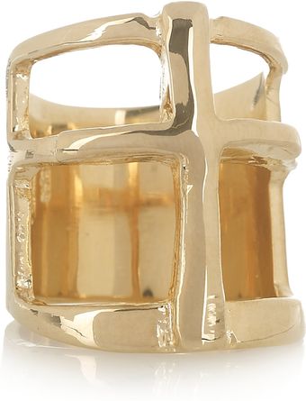 Pamela Love Goldplated Cross Ring - Lyst