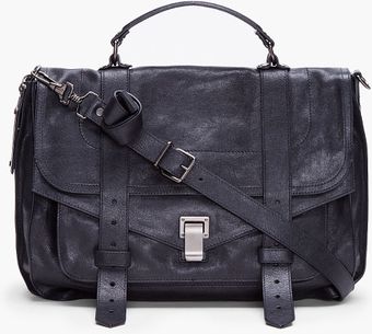 Proenza Schouler Ps1 Large Black Satchel - Lyst