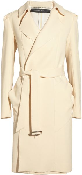 Roland Mouret Textured Wool and Silk Coat - Lyst