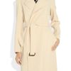 Roland Mouret Textured Wool and Silk Coat in Beige (cream) - Lyst