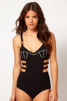 Seventh Wonderland Arabella Buckle One Piece - Lyst