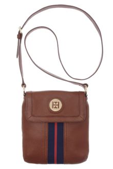Tommy Hilfiger Pebble Leather Logo Crossbody - Lyst
