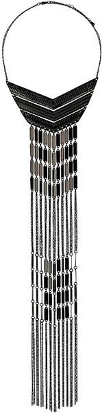 Topshop Falling Disc Chain Necklace - Lyst