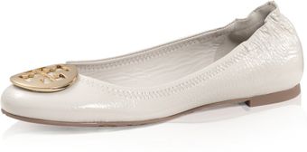 Tory Burch Tumbled Patent Leather Reva Ballet Flat - Lyst