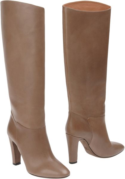 Valentino Highheeled Boots in Brown (grey) - Lyst