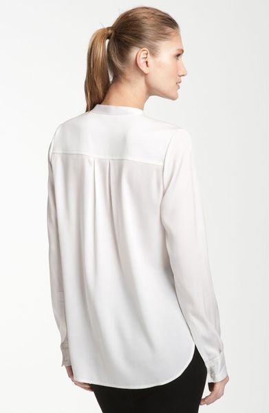 vince oversized belted shirt