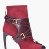 Alexander Mcqueen Oxblood Stirrup Buckle Boot in Red (oxblood) - Lyst