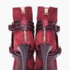 Alexander Mcqueen Oxblood Stirrup Buckle Boot in Red (oxblood) - Lyst
