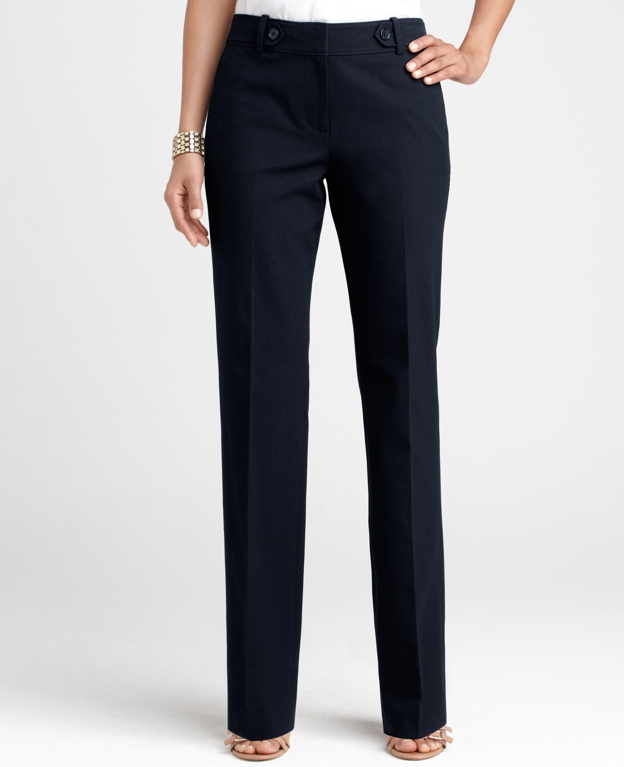 Ann Taylor Tall Signature Slim Pants in Blue (dark navy) Lyst