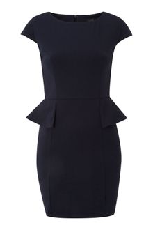 Ax Paris Ax Paris Peplum Cap Sleeve Dress - Lyst