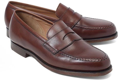 Brooks Brothers Peal Co Penny Loafers in Brown for Men - Lyst