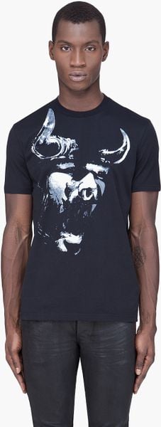 Givenchy Black Bull Tshirt in Black for Men - Lyst