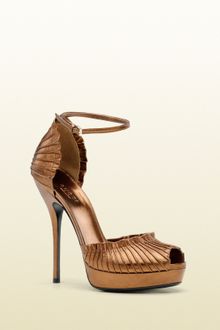 Gucci Taryn High Heel Platform Sandal with Ankle Strap - Lyst