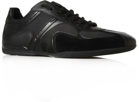 Hugo Boss Seamon Lo Pro Snkr in Black for Men (black/leather fabric) - Lyst