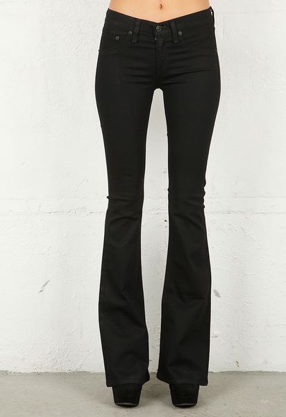 Rag & Bone Legging Bell Bottom in Midnight in Black (midnight) - Lyst