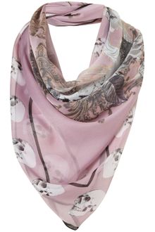 Topshop Skull Scarf - Lyst