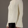 Alexander Mcqueen Patchworkknit Sweater in Gray (cream) - Lyst