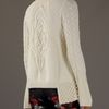 Alexander Mcqueen Patchworkknit Sweater in Gray (cream) - Lyst