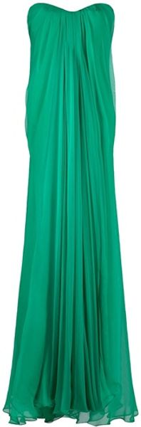 Alexander McQueen Bustier Dress - Lyst