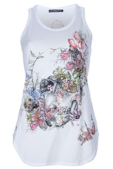 Alexander McQueen Flower Skullprint Vest - Lyst